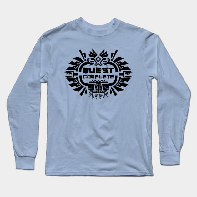 Monster Hunter: Quest Complete! Long Sleeve T-Shirt by Creative Mechanics
